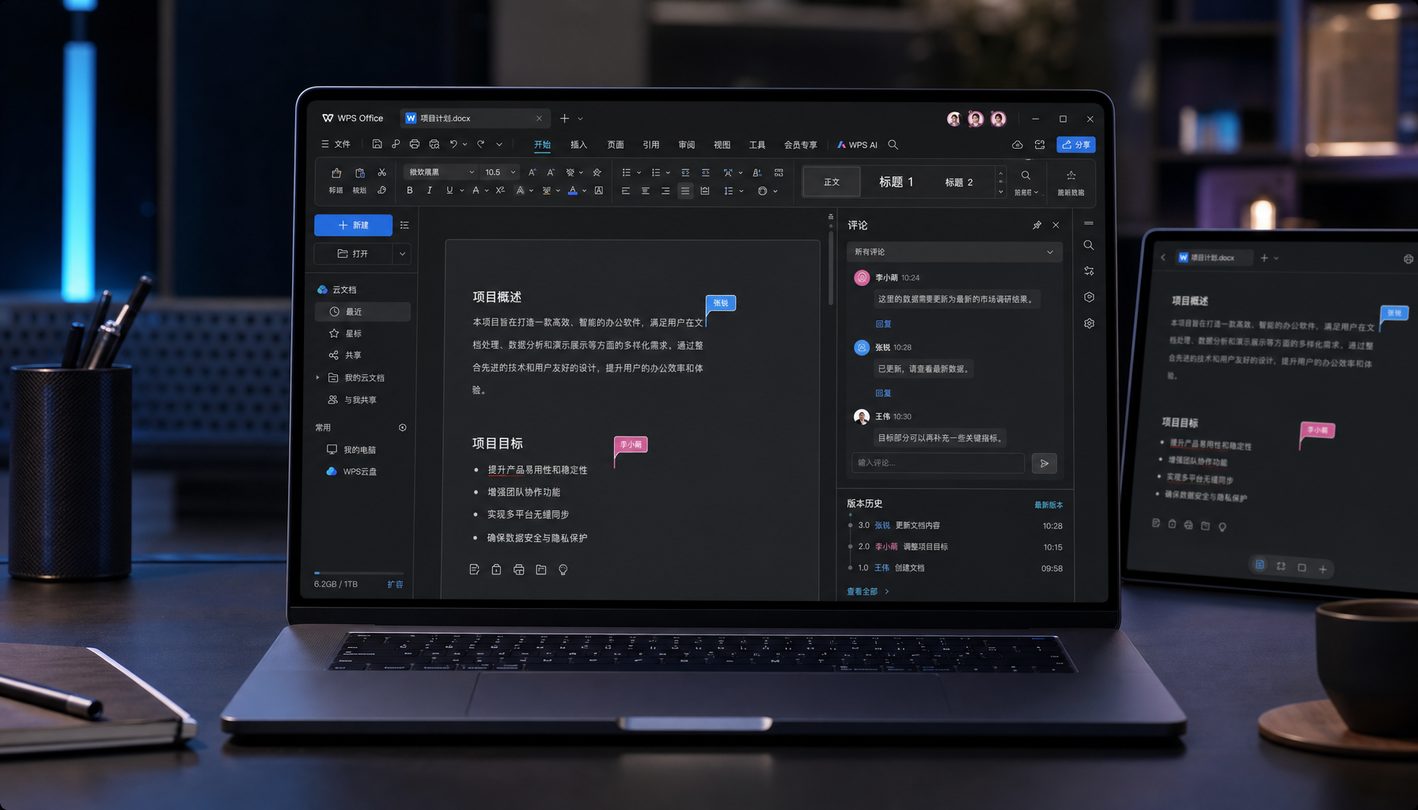 WPS Office 官方安装包下载中心界面